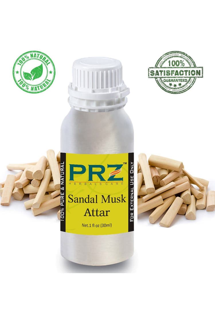 PRZ Sandal Musk Attar For Unisex 30 Ml Pure Natural Non Alcoholic