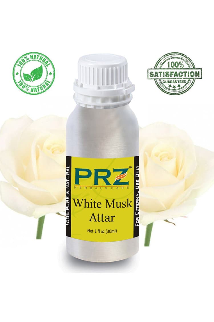PRZ White Musk Attar For Unisex 30 Ml Pure Natural Non Alcoholic