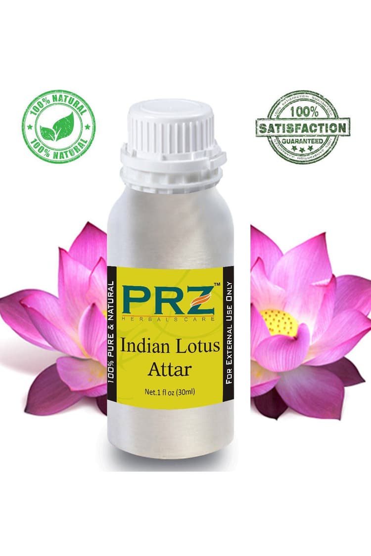 PRZ Indian Lotus Attar For Unisex 30 Ml Pure Natural Non Alcoholic