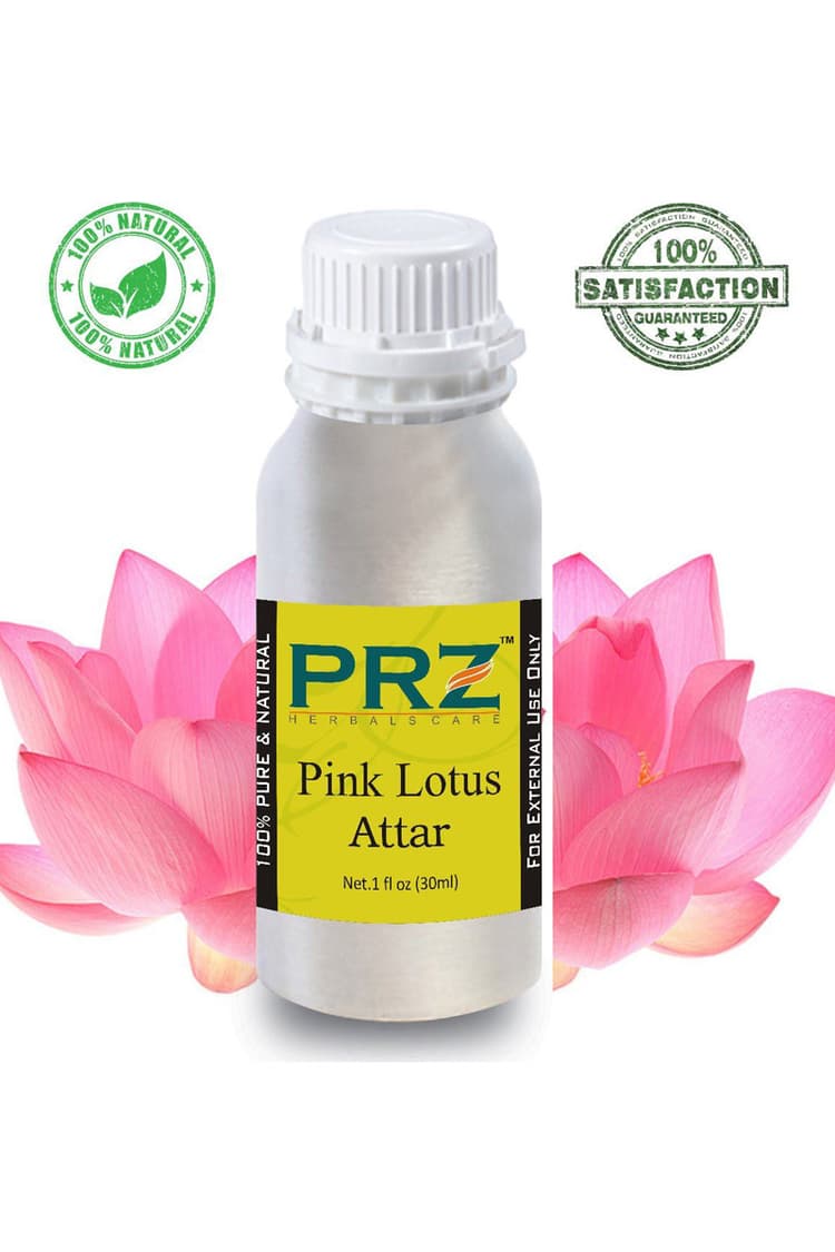 PRZ Pink Lotus Attar For Unisex 30 Ml Pure Natural Non Alcoholic
