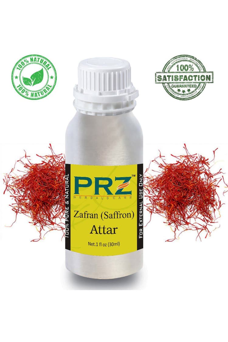 PRZ Zafran Saffron Attar For Unisex 30 Ml Pure Natural Non Alcoholic