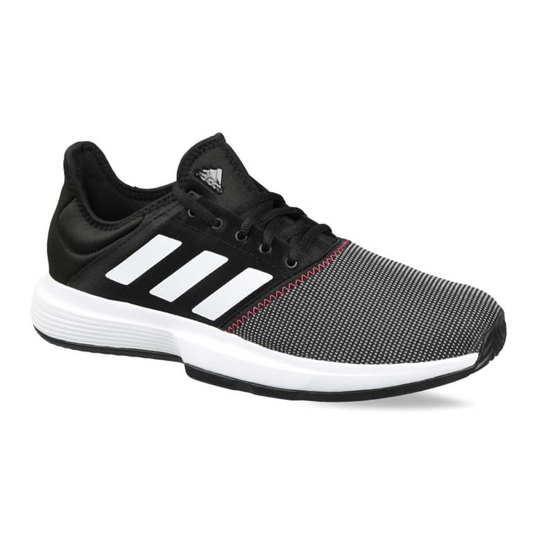 Adidas GameCourt Mens Tennis Shoes (Black/White/Re