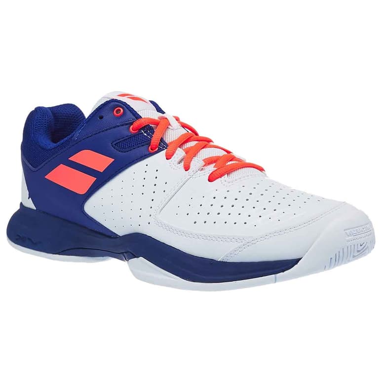 Buy Babolat Pulsion All Court Mens Tennis Shoes (White/Dazzling Blue ...