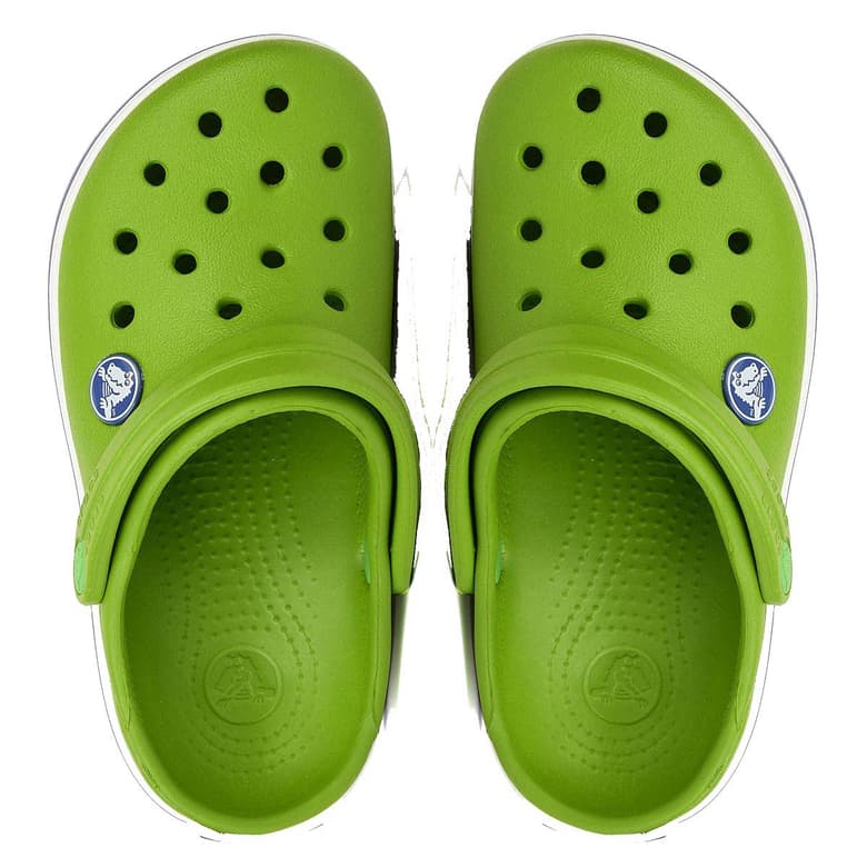 Crocs Crocband Kids (Parrot Green/White) Online at Lowest Price in India