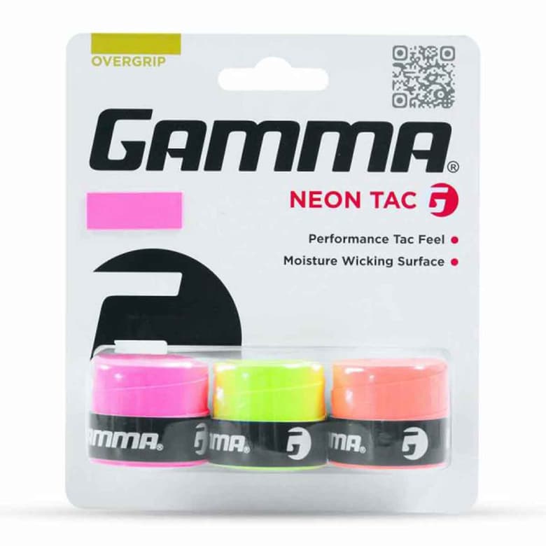 Gamma Neon Tac Overgrip (Assorted, Pack of 3)