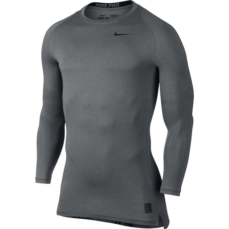 Buy Nike Pro Combat Long Sleeve Top (Grey) Online India