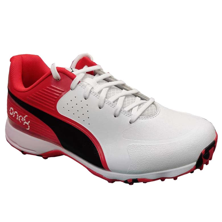 Buy Puma 19 FH Rubber Spike Cricket Shoes (Black/Red) Online India