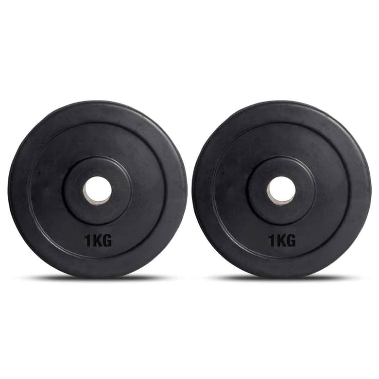 Stag Basic Rubber Weight Plates- 1Kg Pair (25mm/1
