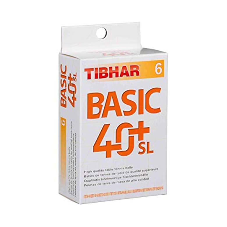 Tibhar Basic 40+ SL Table Tennis Balls (White)