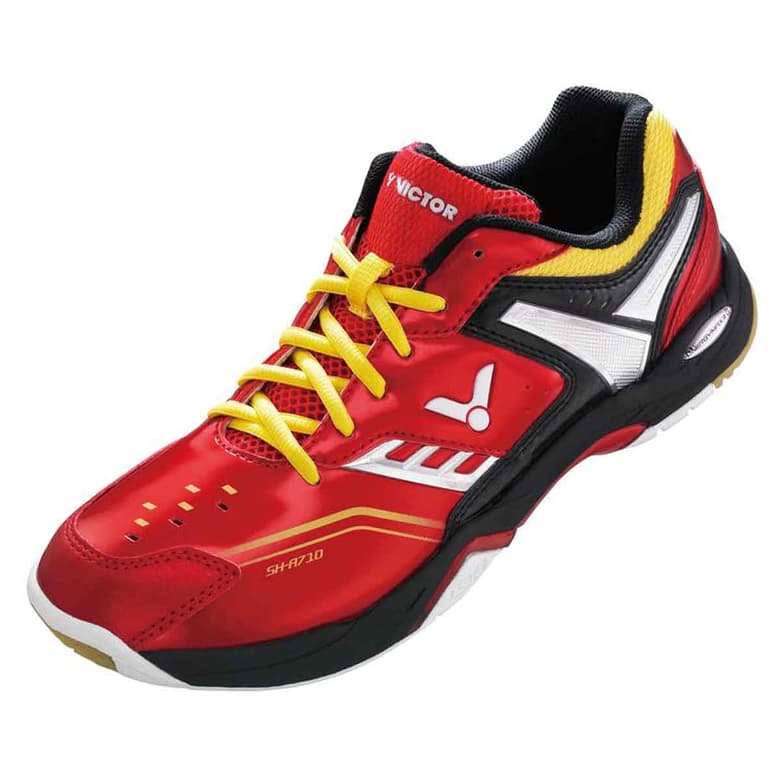 Victor SH-A710-DE Indoor Court Shoes (Red/Yellow)