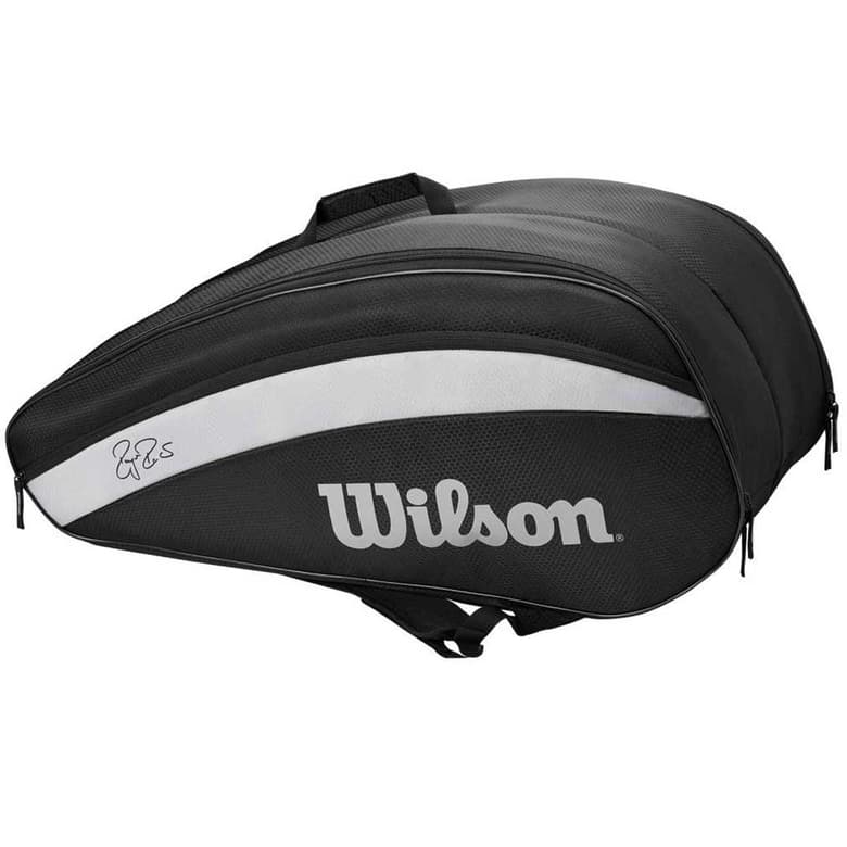 Wilson Federer Team 12R Tennis Kit Bag (Black)