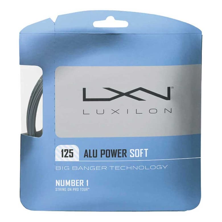 Luxilon Alu Power Soft 125 Tennis String (Silver)