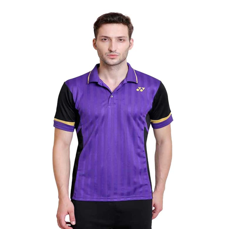 Buy Yonex Mens Polo T-Shirt (12096- Purple) Online in India
