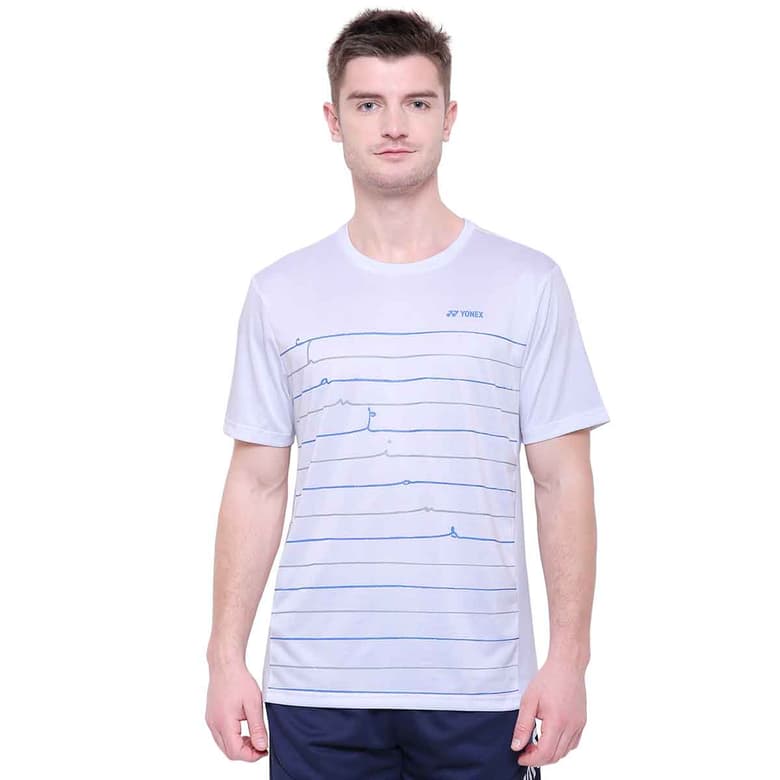 Yonex Mens Round Neck T-Shirt (White-1156)