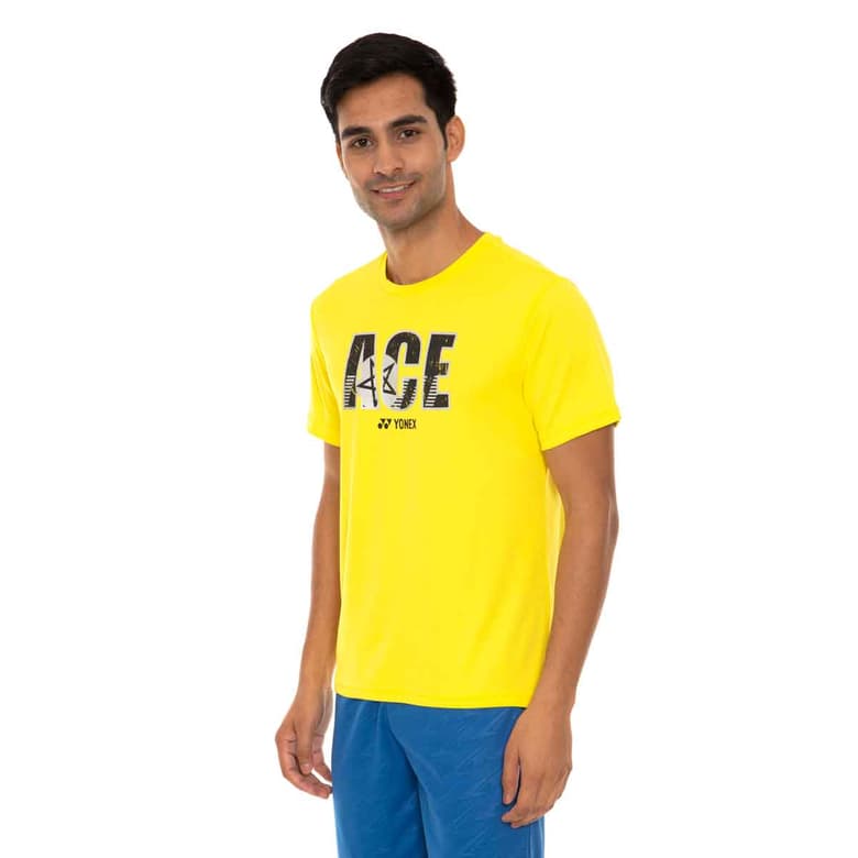 Yonex Mens Round Neck T-Shirt (1536-Blazing Yellow)