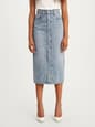 Levi's® PH Button Front Midi Skirt for Women - 858740001 01 Front