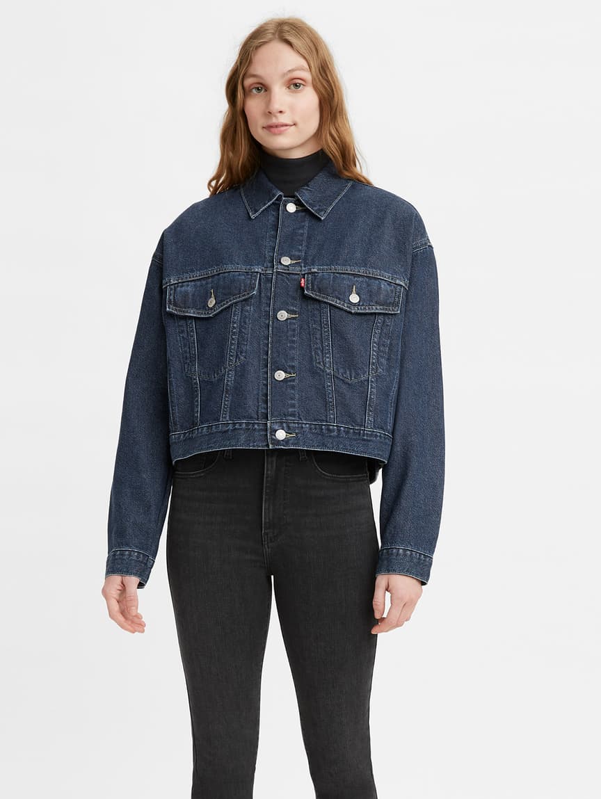 Buy Levi's® Women's Cropped Loose Trucker Jacket | Levi's® Official Online  Store PH