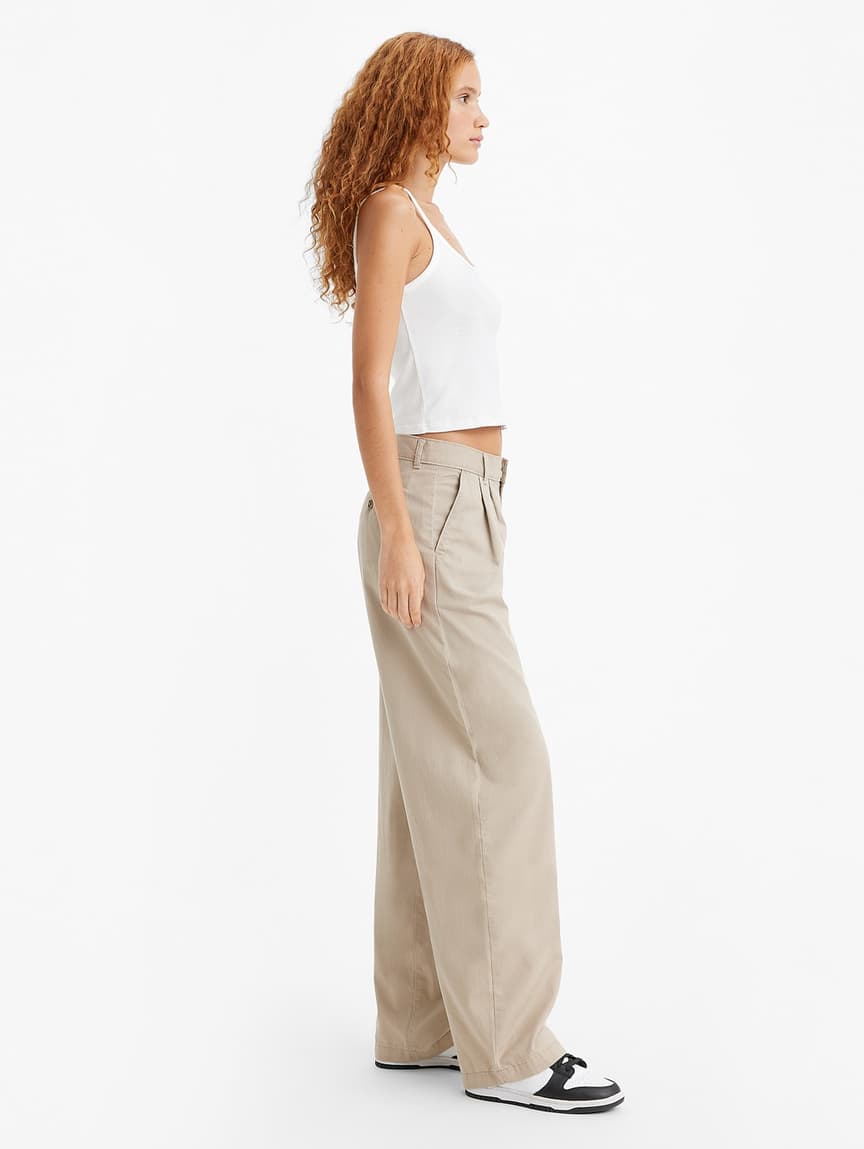 Buy Levi's® Women's High-Rise Pleated Trousers | Levi’s® Official ...