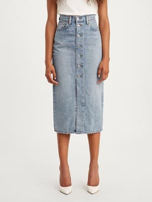 Buy Button Front Midi Skirt | Levi's® Official Online Store MY