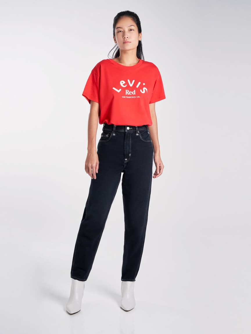 Levi's® Hong Kong Red™ 女士High Loose Taper 高腰錐形牛仔闊褲 for unisex - A01620004