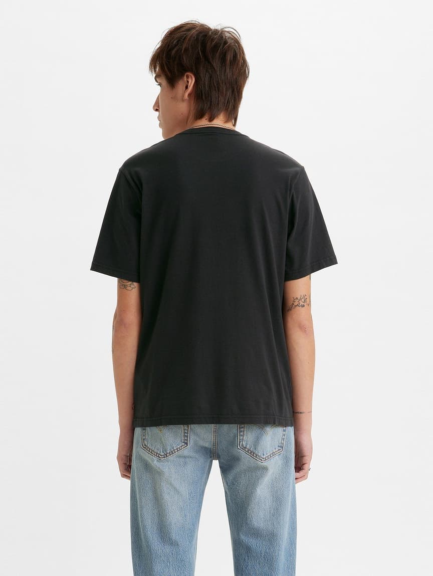 購買Levi's® 男士鬆身短袖黑色T-Shirt | Levi's® 香港官方網上商店