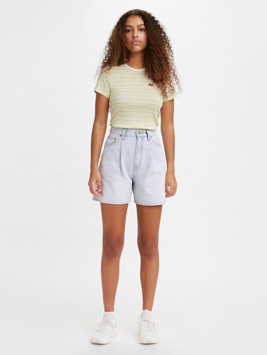 Buy Levi's® Women's Pleated Ribcage Jean Shorts | Levi's® Official Online  Store HK