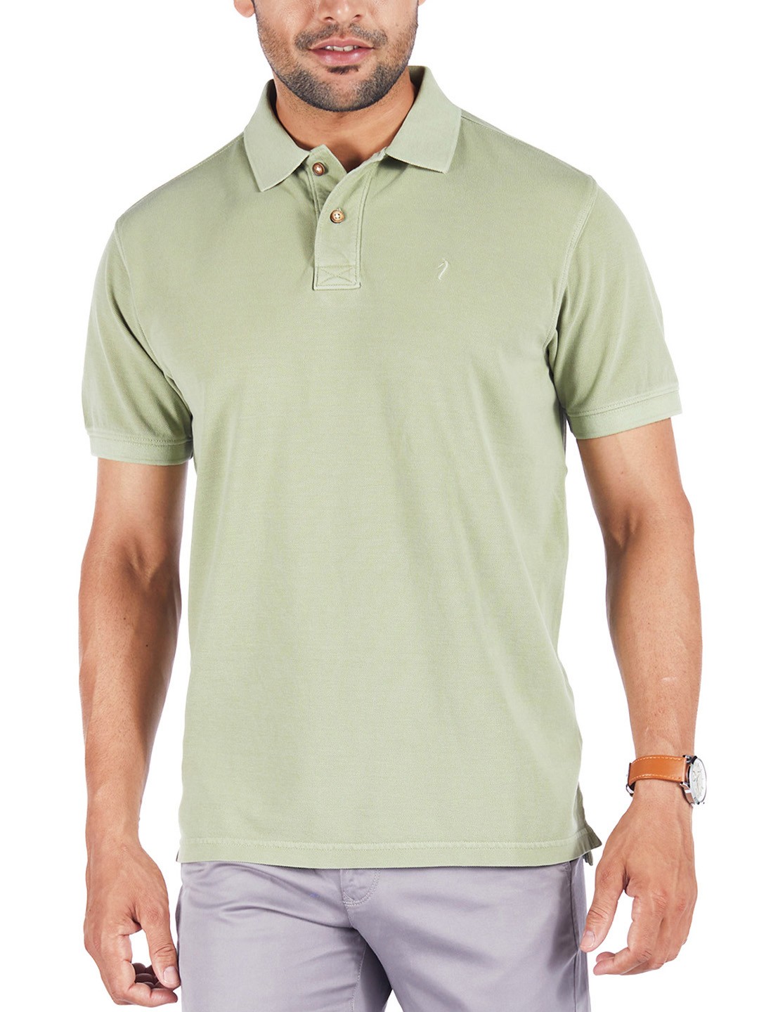Greenstone Polo Neck T-Shirt