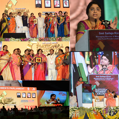 Our Director Mrs.Sailaja Kiron at the NATIONAL WOMEN'S PARLIAMENT along with other dignitaries