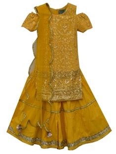 haldi dress for baby girl