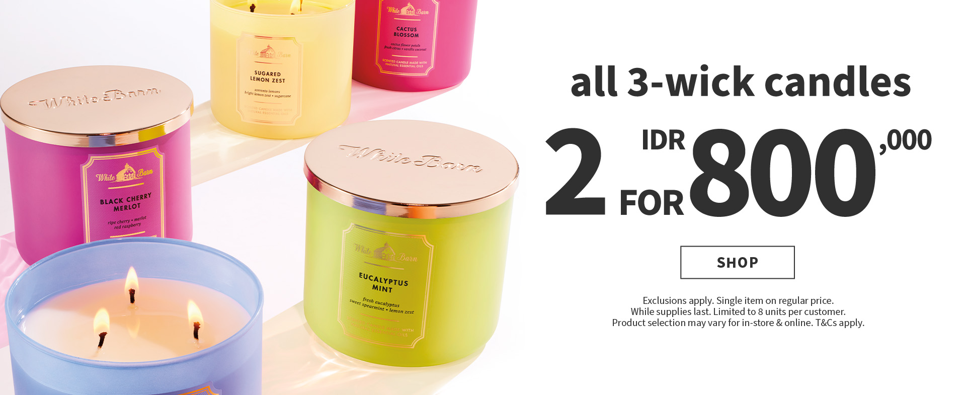 3 wick candle promo