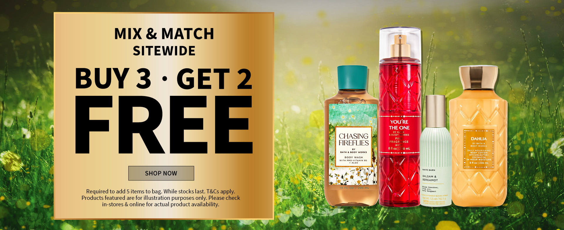 MIX & MATCH SITEWIDE BUY 3, GET 2 FREE