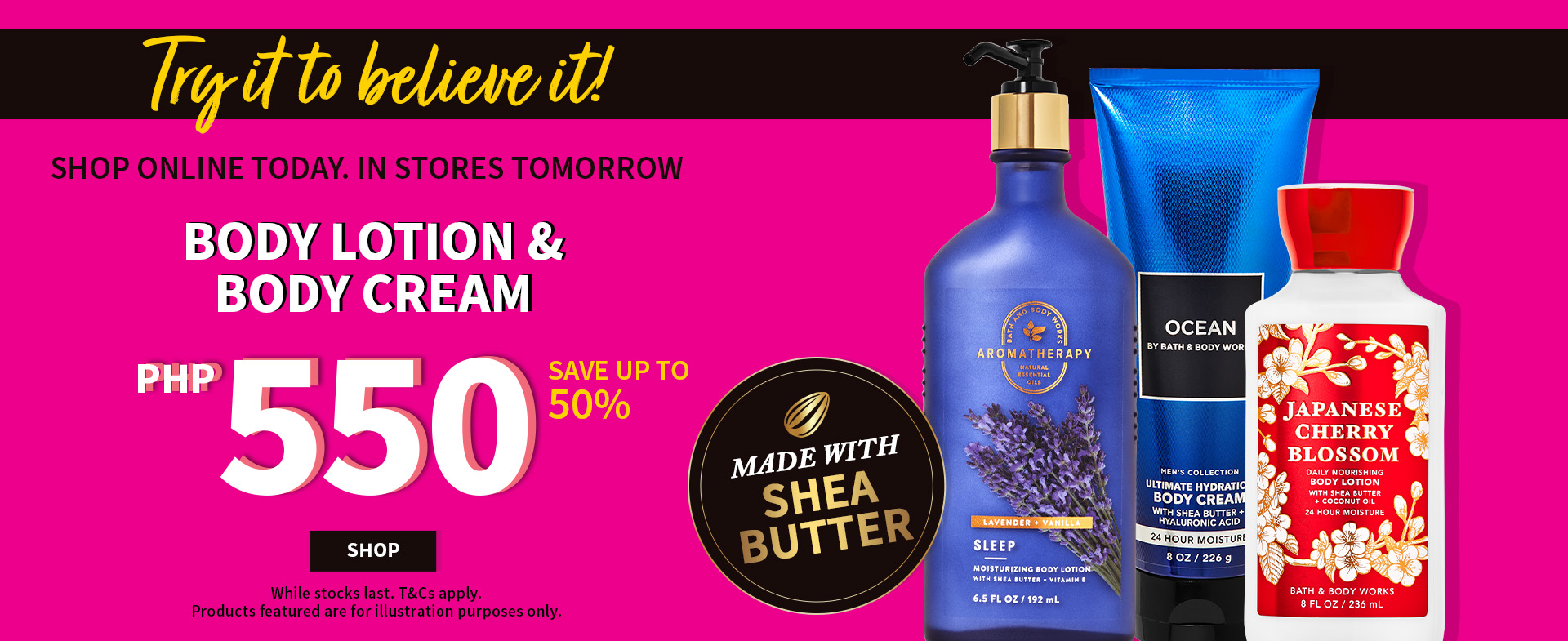 Try It To Believe It This Weekend Only! Body Lotion And Body Cream