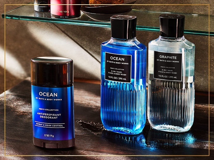 shop All New Men Bath and body Works