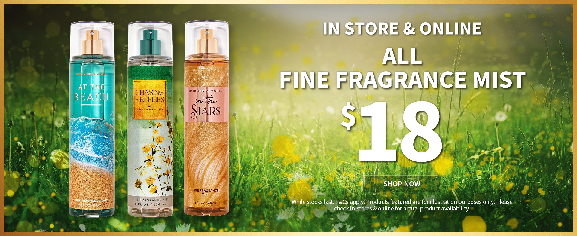 IN STORE and ONLINE ALL FINE FRAGRRANCE MIST $$