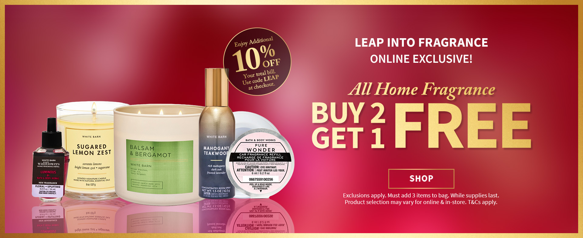 Online Exclusive! Leap Into Fragrance All Home Fragrance B2g1f