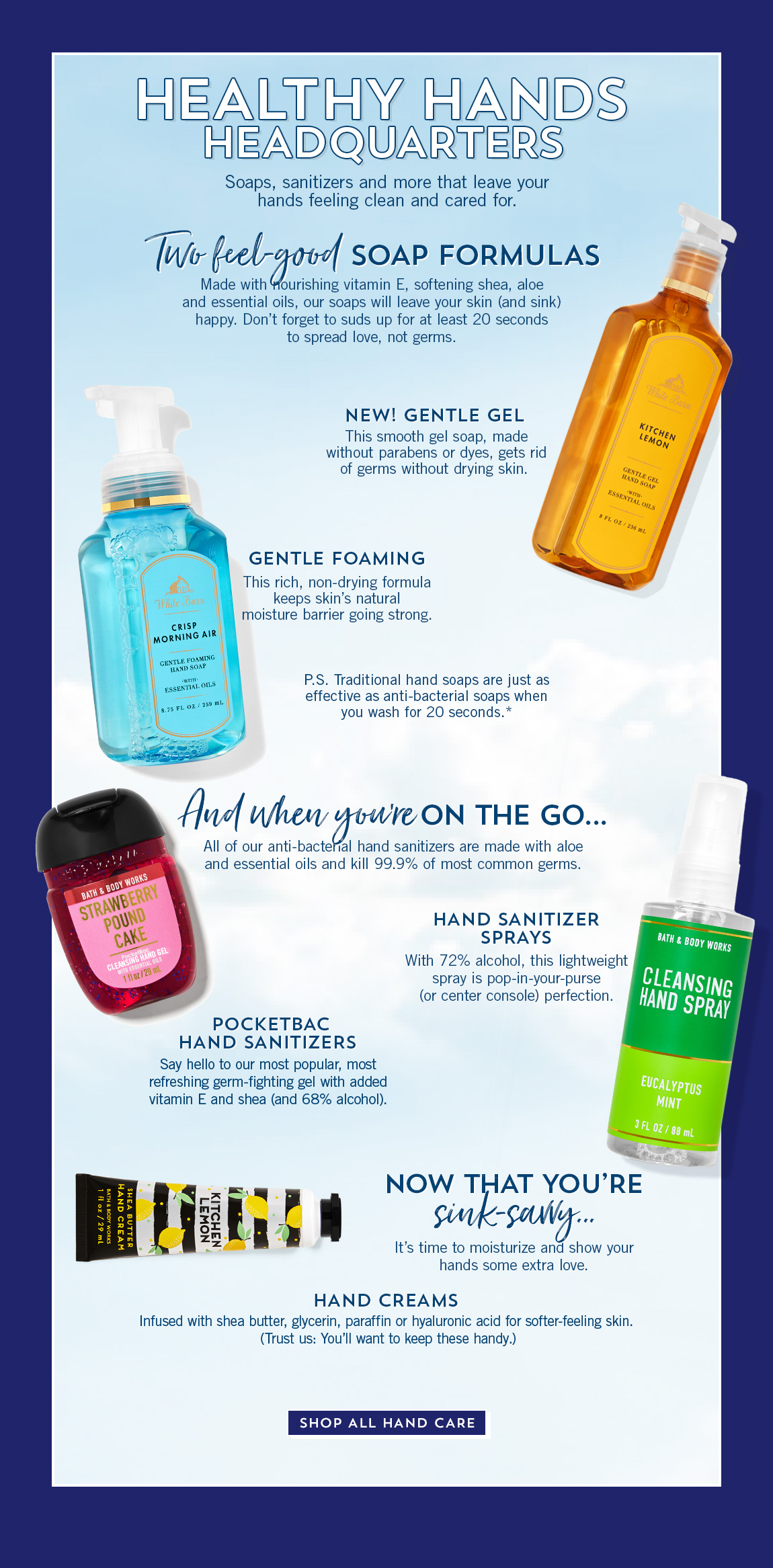 HAND SOAPS & SANITIZERS Online