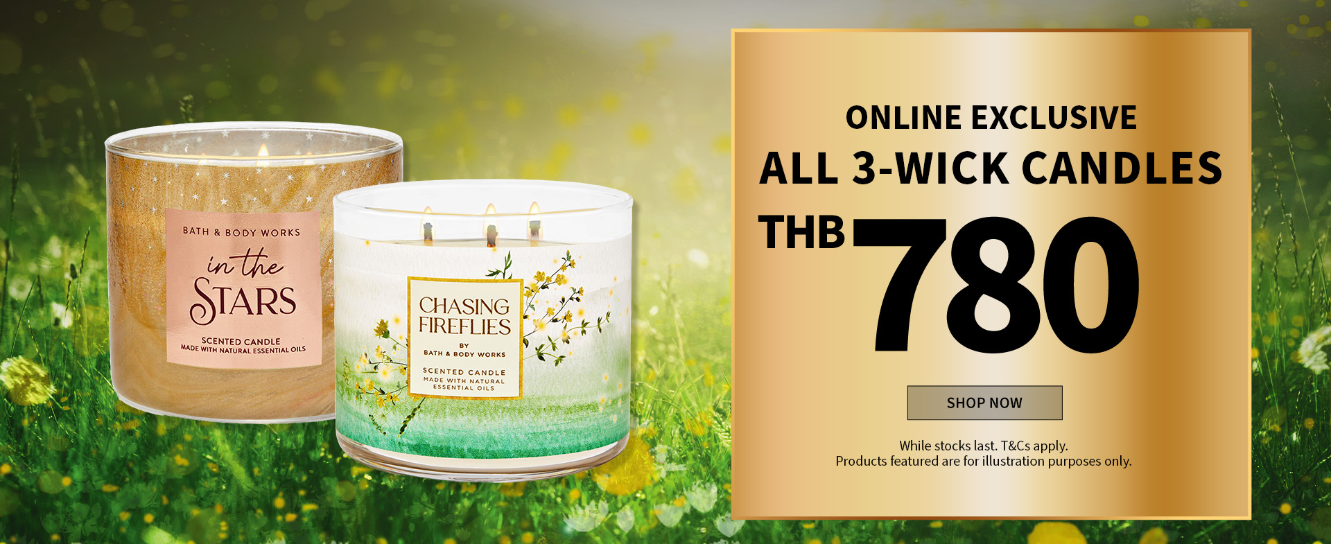 3 wick Candle promo