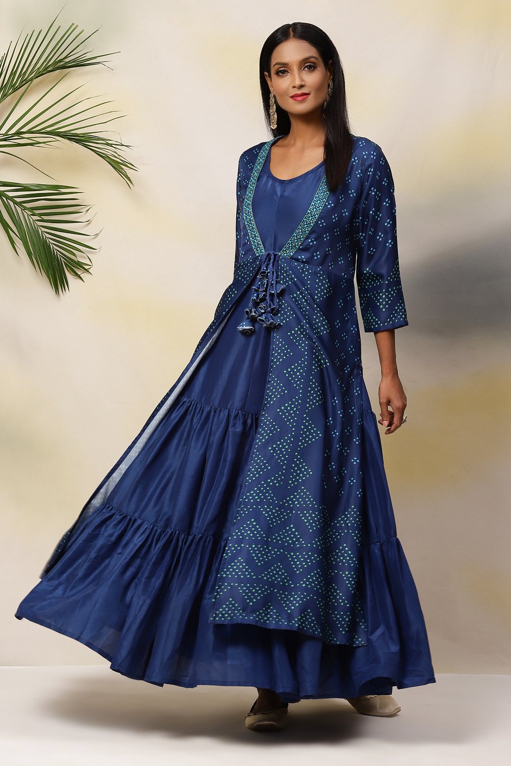 

Blue Straight Modal Printed Kurta