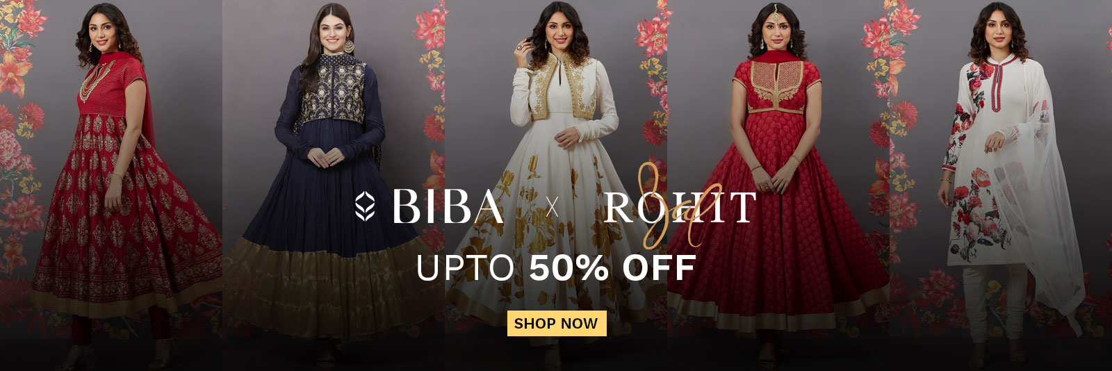 Biba - Get Upto 50% off on Rohit Bal's Women's Ethnicwear Collection