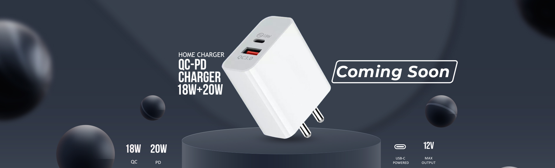 QC+PD Charger avail soon to order