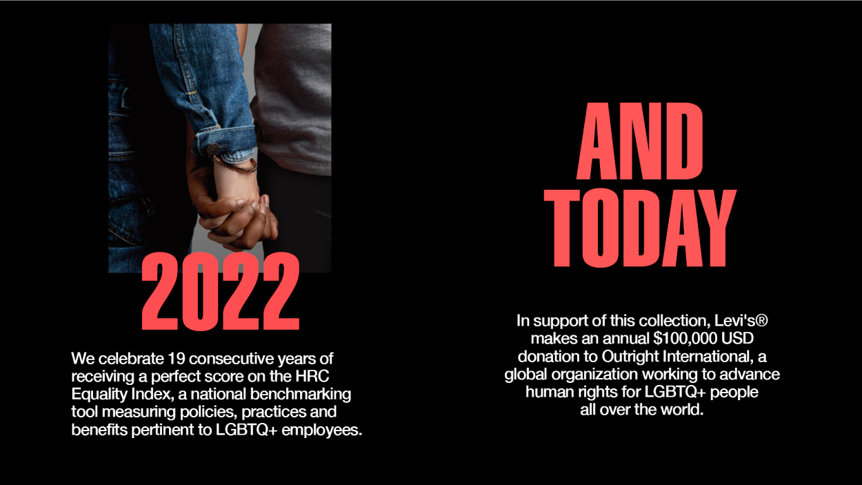A History of Levi's Support for LGBTQ+ Rights and Issues (2022 - Now) - Levi's Hong Kong