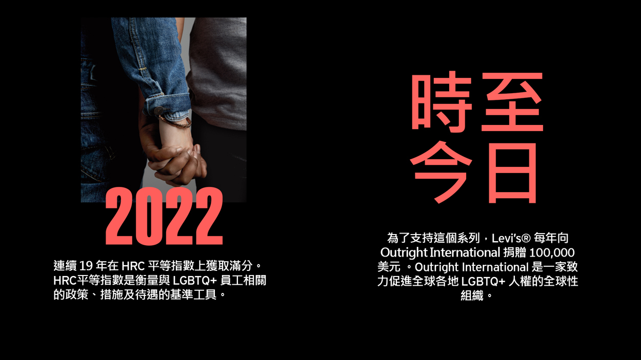Levi's 支持 LGBTQ+ 權利和問題的歷史 (2022-現在) - Levi's 香港