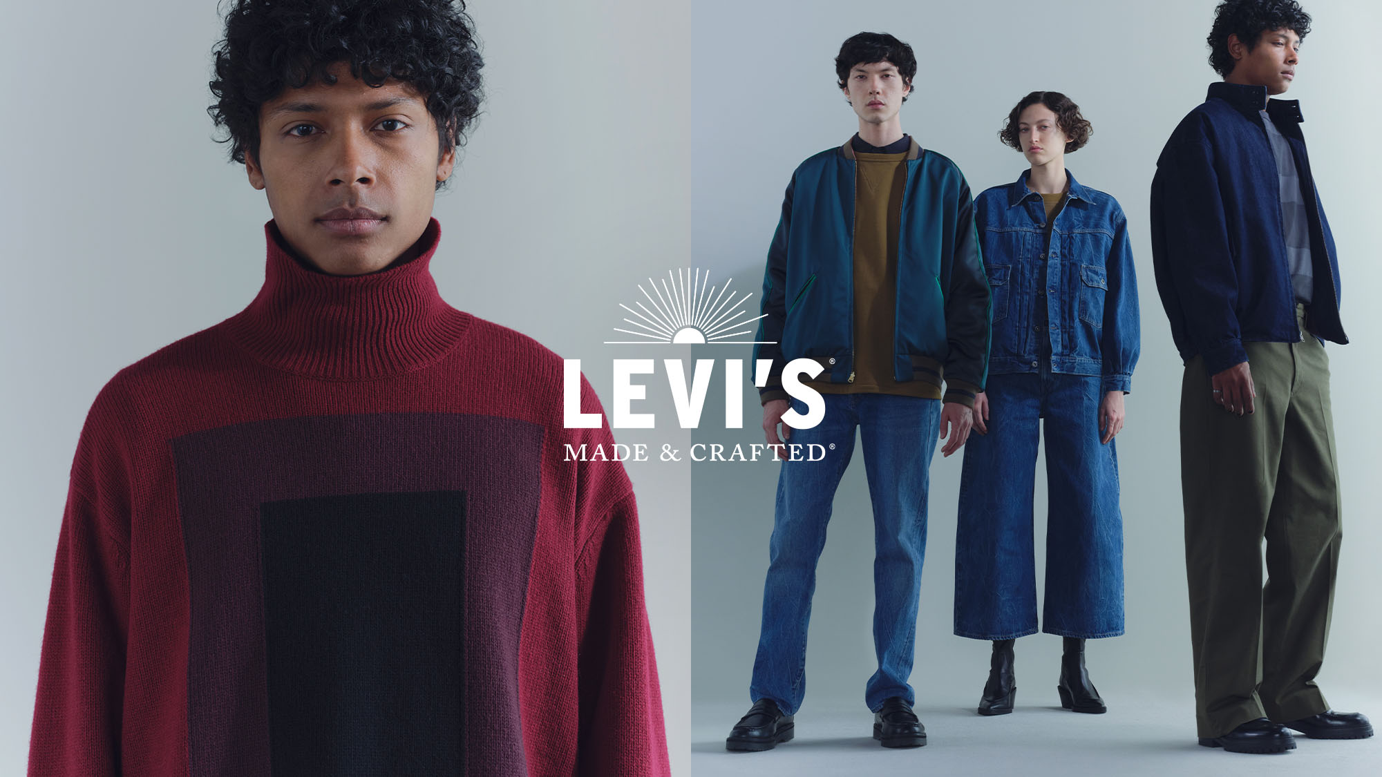 身穿 Levi's Made & Crafted 系列服裝的男女 - Levi's 香港