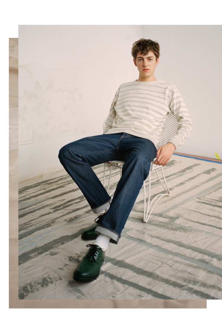Men Styled in Sweater and Jeans - Levi's Made and Crafted