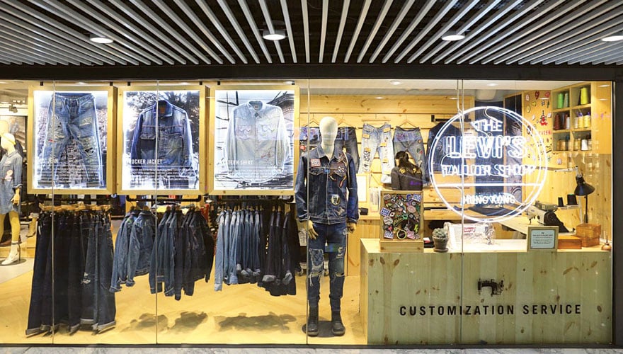 levis hong kong tailor shop - in store