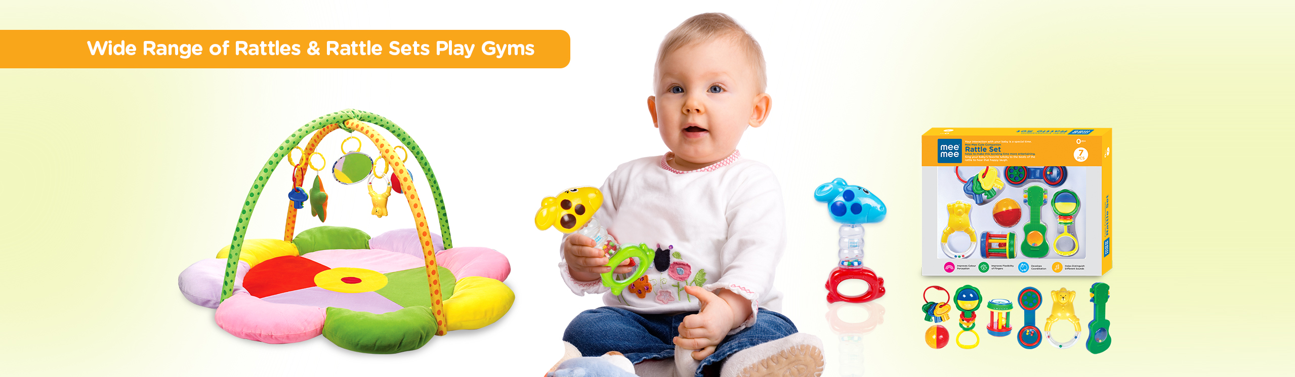 RATTLES & RATTLE SETS PLAY GYMS