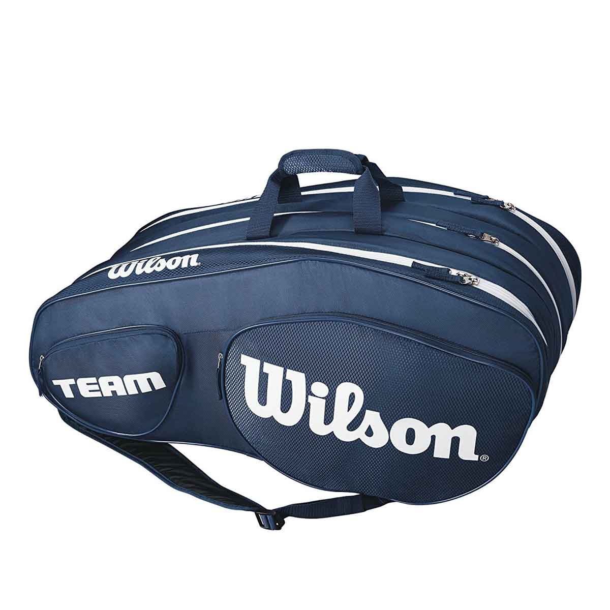 Wilson team. Теннисная сумка Wilson us open. Сумка теннисная Wilson Team III 3 BLWH. Сумка теннисная Вилсон на 6 ракеток синяя. Сумка Wilson для ракеток.