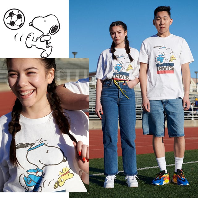 levi's peanuts shirt